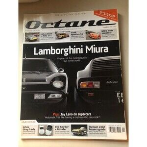 Octane magazine April 2005 featuring Lamborghini, Audi, Lotus, Alfa Romeo, MG